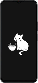 Силиконовый чехол С милым котом на черном фоне для Huawei honor X6 - 6528u-3341 изображение 