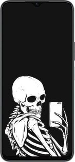 Силиконовый чехол Скелет делает Selfie для Huawei honor X6 - 6535u-3341 изображение 