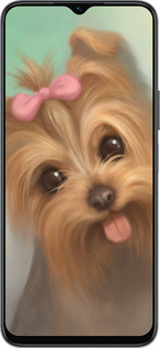 Силиконовый чехол Нарисованный йоркширский терьер для Huawei honor X6 - 928u-3341 изображение 