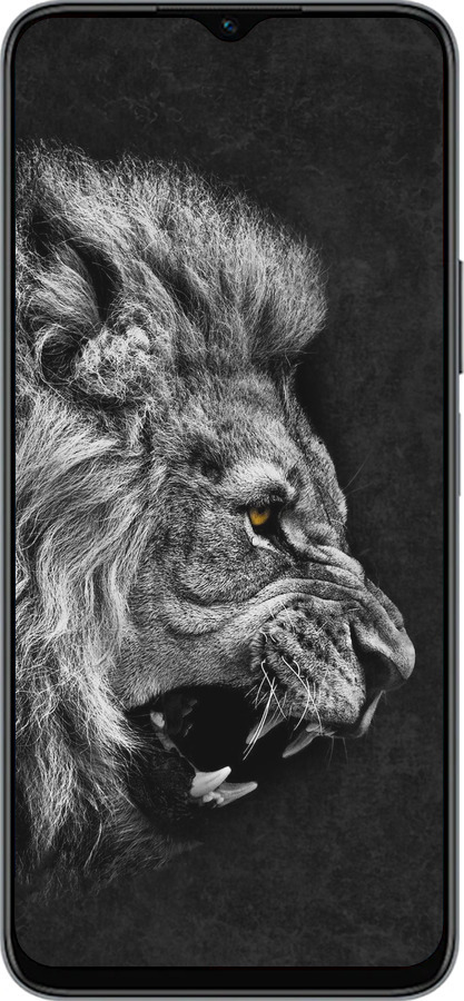 Силиконовый чехол Лев для Huawei honor X6 - 1080u-3341 изображение 