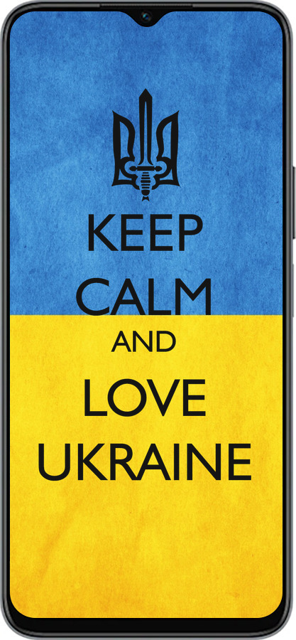Силиконовый чехол Keep calm and love Ukraine v2 для Huawei Honor X8 5G - 1114u-4149 изображение 