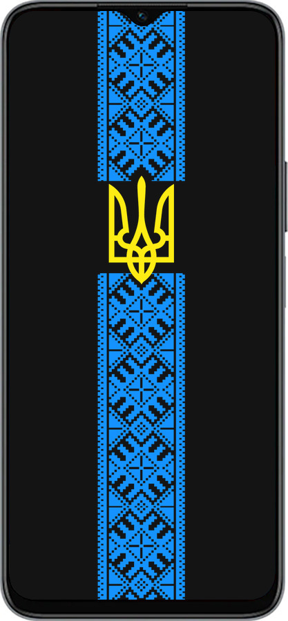 Силиконовый чехол Тризуб в вышиванке для Huawei honor X6 - 1158u-3341 изображение 