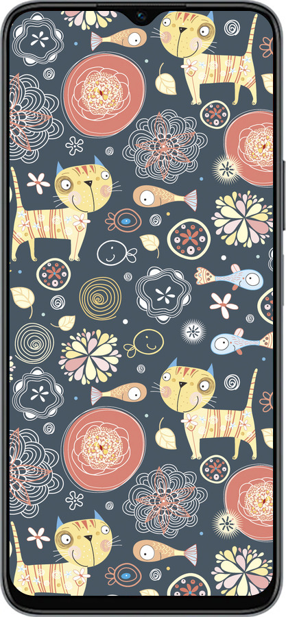 Силиконовый чехол Котята v4 для Huawei Honor X8 5G - 1224u-4149 изображение 