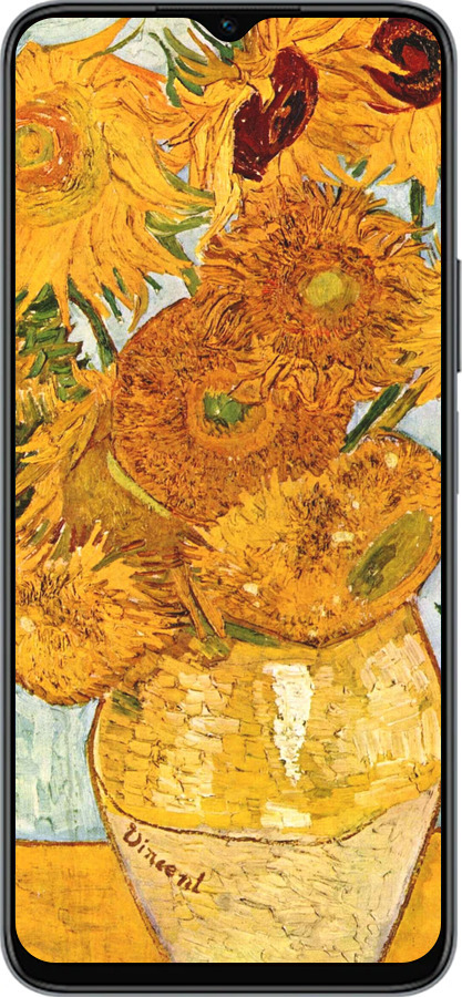 Силиконовый чехол Винсент Ван Гог. Подсолнухи для Huawei honor X6 - 162u-3341 изображение 
