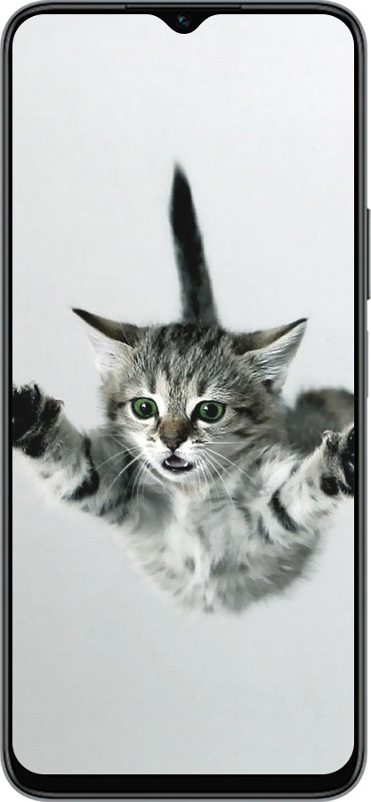 Силиконовый чехол Летящий котёнок для Huawei honor X6 - 2322u-3341 изображение 