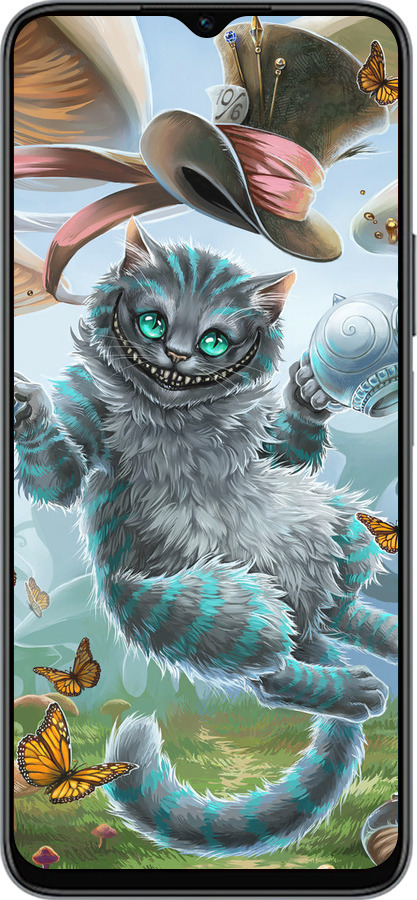 Силиконовый чехол Чеширский кот 2 для Huawei honor X6 - 3993u-3341 изображение 