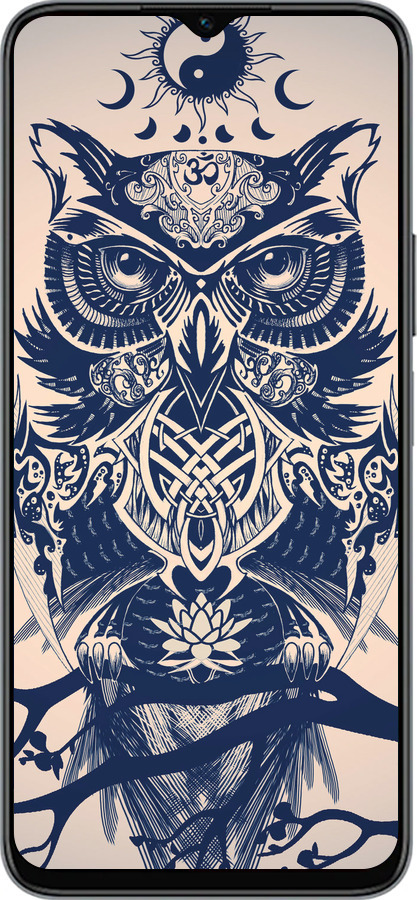 Силиконовый чехол Узорчатая сова для Huawei honor X6 - 4000u-3341 изображение 