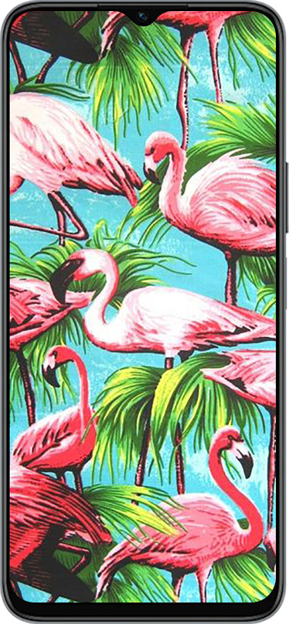 Силиконовый чехол Tropical background для Huawei honor X6 - 4016u-3341 изображение 