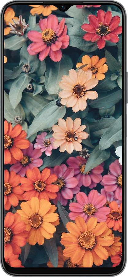 Силиконовый чехол Beauty flowers для Huawei honor X6 - 4050u-3341 изображение 