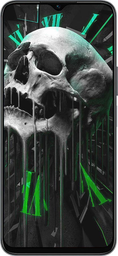 Силиконовый чехол Череп-часы для Huawei Honor X8 5G - 4100u-4149 изображение 