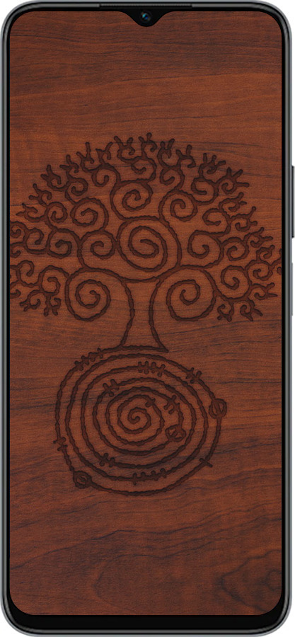 Силиконовый чехол Узор дерева для Huawei honor X6 - 4119u-3341 изображение 