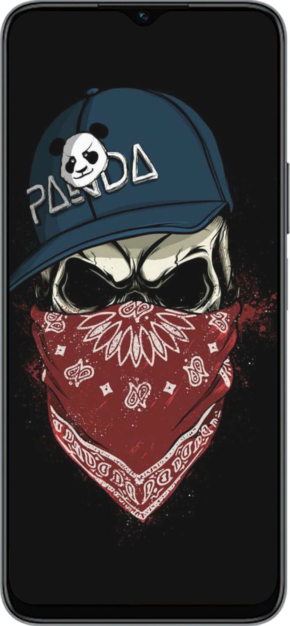 Силиконовый чехол Череп в кепке для Huawei honor X6 - 4127u-3341 изображение 