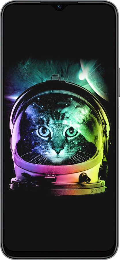 Силиконовый чехол Кот-астронавт для Huawei honor X6 - 4154u-3341 изображение 