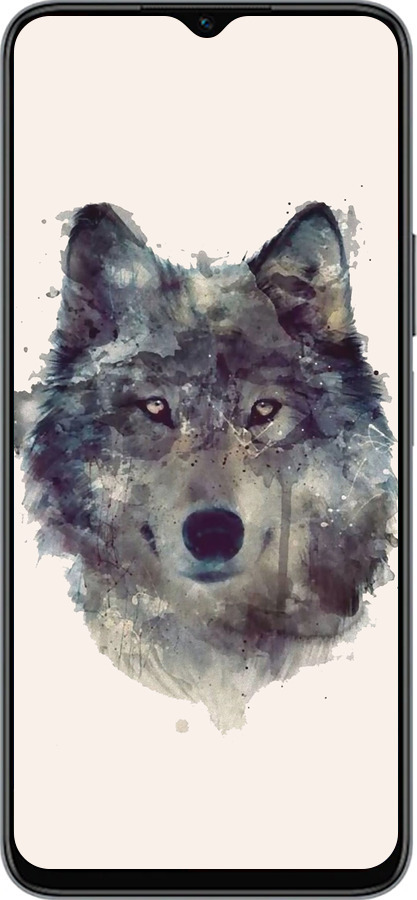 Силиконовый чехол Волк-арт для Huawei honor X6 - 4163u-3341 изображение 