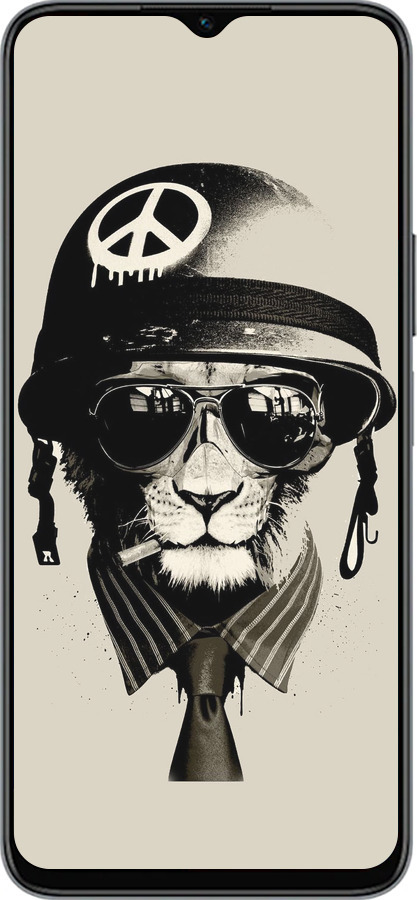 Силиконовый чехол tattoo soldier для Huawei honor X6 - 4165u-3341 изображение 