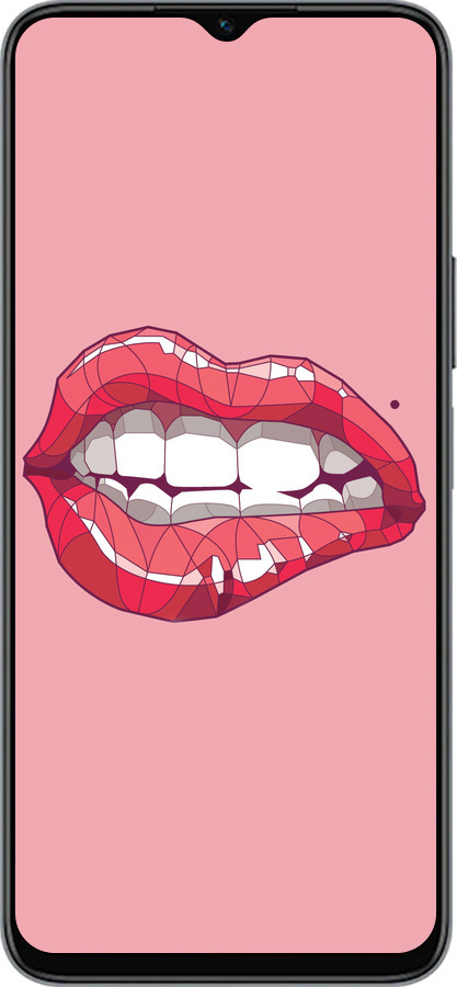 Силиконовый чехол Sexy lips для Huawei honor X6 - 4174u-3341 изображение 