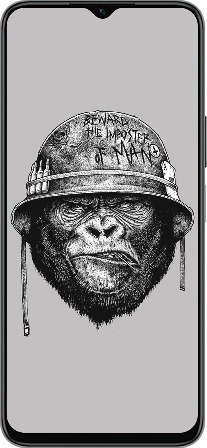 Силиконовый чехол military monkey для Huawei honor X6 - 4177u-3341 изображение 