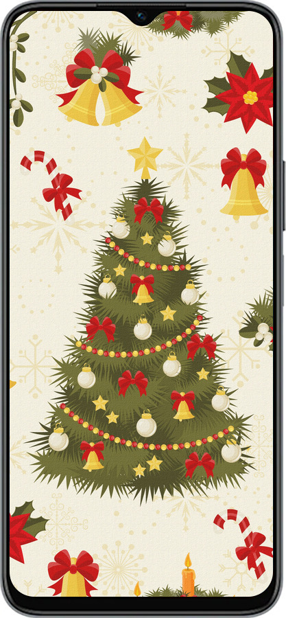 Силиконовый чехол Новогодняя елка для Huawei honor X6 - 4198u-3341 изображение 