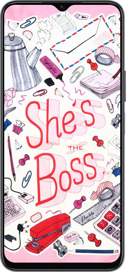 Силиконовый чехол she's the  boss для Huawei honor X6 - 4254u-3341 изображение 