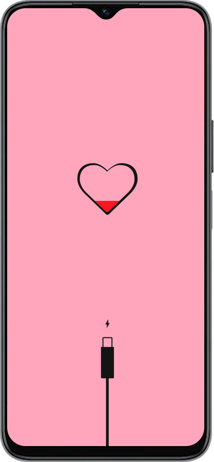 Силиконовый чехол Подзарядка сердца1 для Huawei honor X6 - 4275u-3341 изображение 