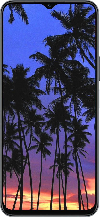 Силиконовый чехол Пальмы для Huawei honor X6 - 4324u-3341 изображение 