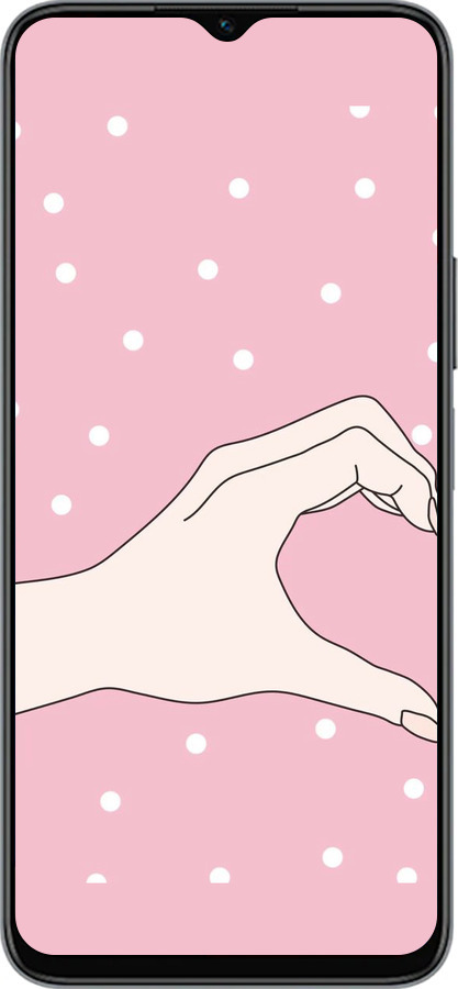 Силиконовый чехол Половинка сердца для Huawei honor X6 - 4340u-3341 изображение 