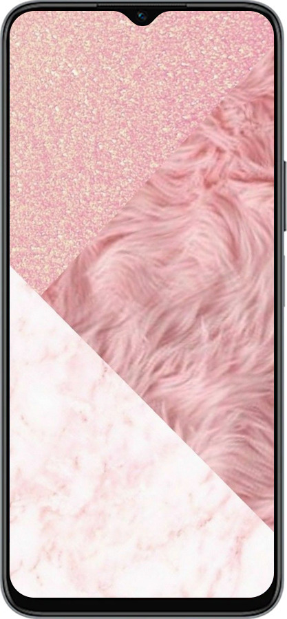 Силиконовый чехол Розовые текстуры для Huawei Honor X8 5G - 4343u-4149 изображение 