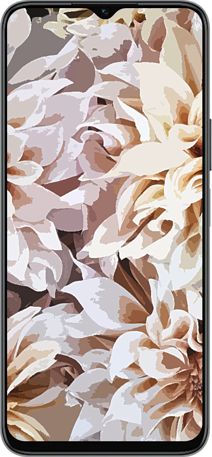 Силиконовый чехол пионы акварелью для Huawei Honor X8 5G - 4376u-4149 изображение 