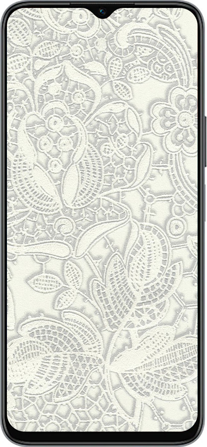 Силиконовый чехол Белое кружево для Huawei Honor X8 5G - 4383u-4149 изображение 