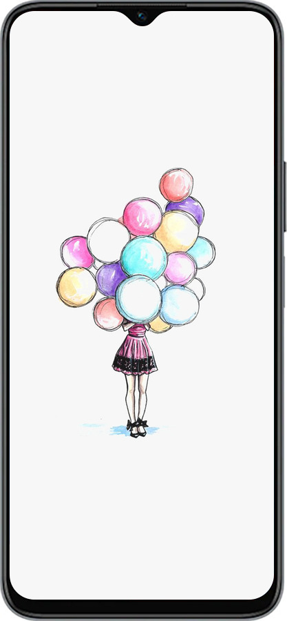 Силиконовый чехол Шарики для Huawei honor X6 - 4387u-3341 изображение 