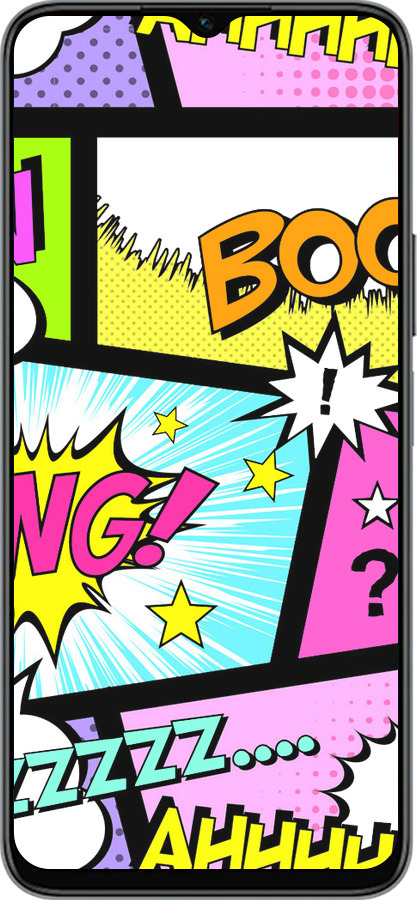 Силиконовый чехол Комикс 1 для Huawei honor X6 - 4407u-3341 изображение 