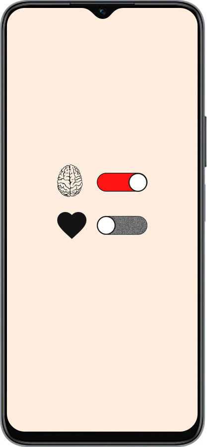 Силиконовый чехол Любовь и ум для Huawei honor X6 - 4553u-3341 изображение 