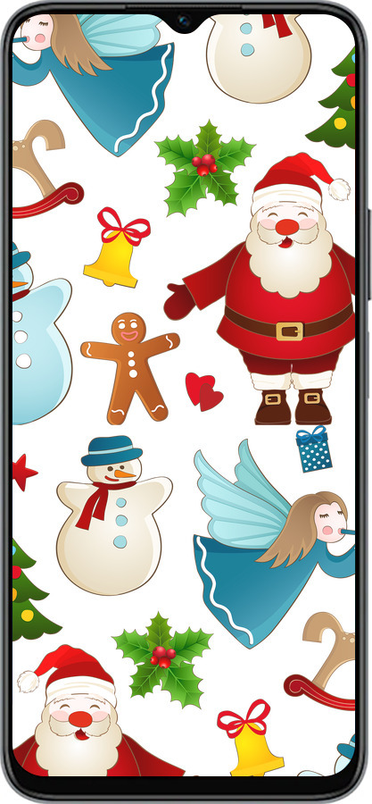 Силиконовый чехол Новогодний 1 для Huawei honor X6 - 4614u-3341 изображение 