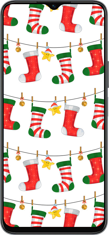 Силиконовый чехол Новогодний 9 для Huawei honor X6 - 4622u-3341 изображение 