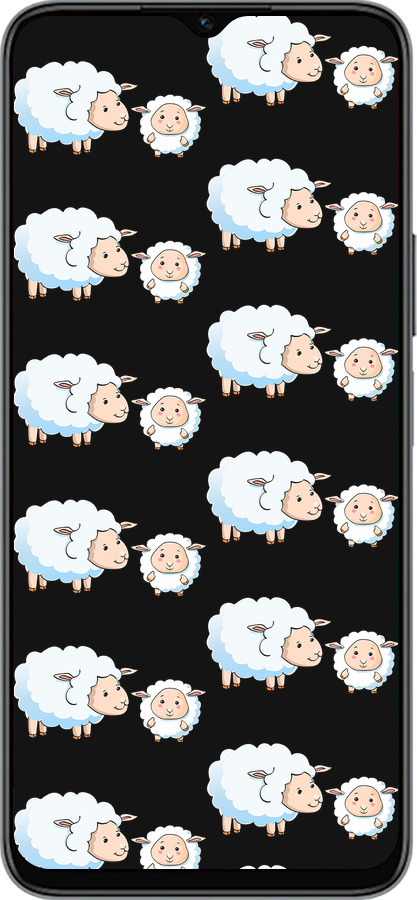 Силиконовый чехол Овечки1 для Huawei honor X6 - 4637u-3341 изображение 