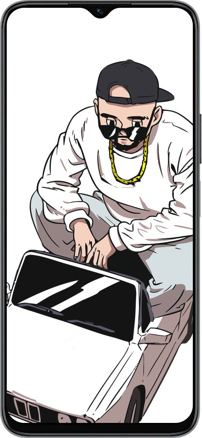 Силиконовый чехол Тачка для Huawei Honor X8 5G - 4663u-4149 изображение 