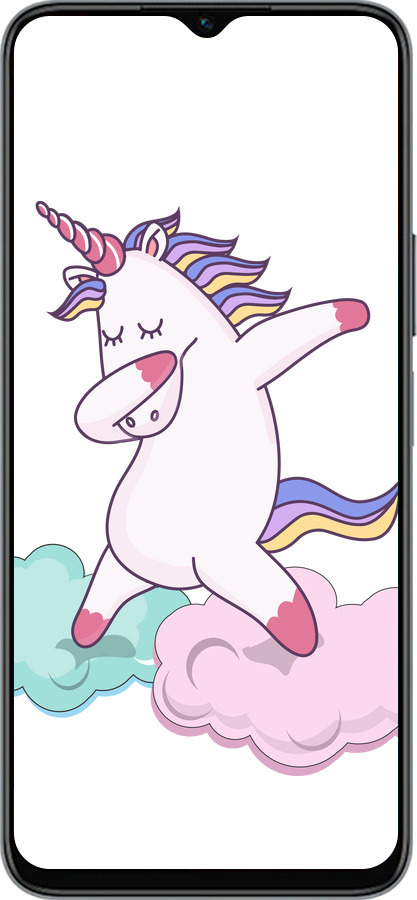 Силиконовый чехол Единорог для Huawei Honor X8 5G - 4702u-4149 изображение 