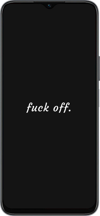 Силиконовый чехол Fuck off для Huawei honor X6 - 4731u-3341 изображение 