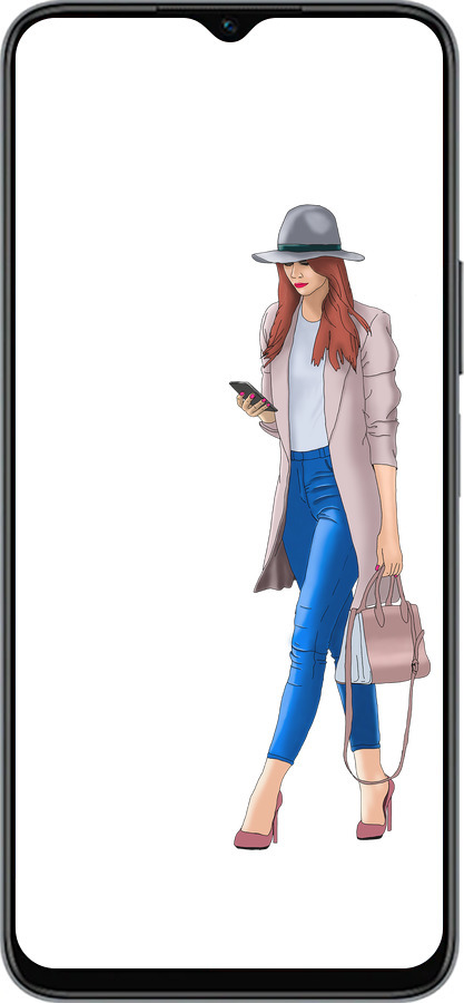 Силиконовый чехол Девушка 1 для Huawei Honor X8 5G - 4751u-4149 изображение 