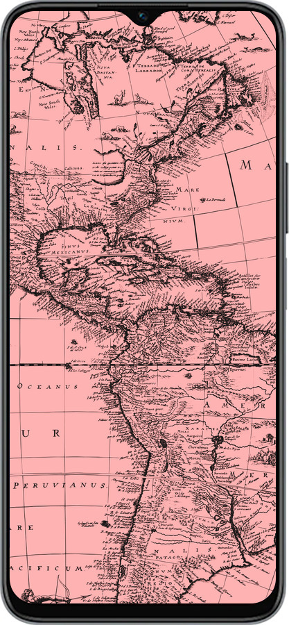 Силиконовый чехол Карта для Huawei honor X6 - 4794u-3341 изображение 