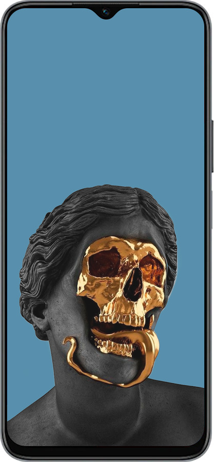 Силиконовый чехол Sculptures для Huawei honor X6 - 4845u-3341 изображение 