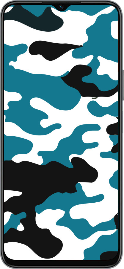 Силиконовый чехол Камуфляж прозрачный фон для Huawei honor X6 - 4877u-3341 изображение 