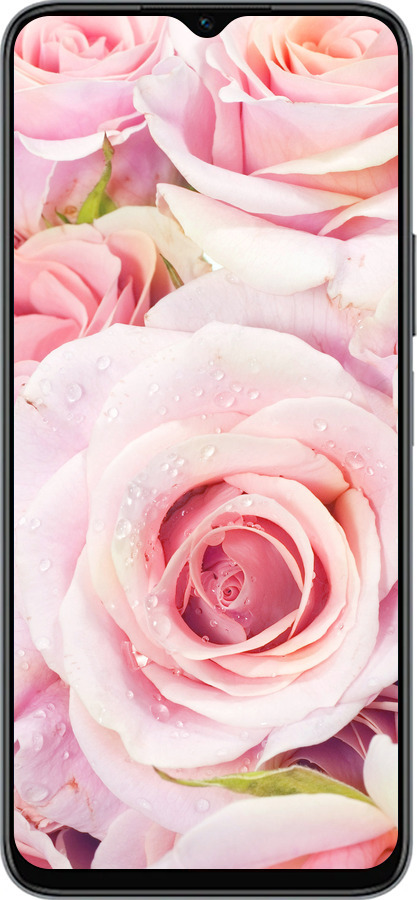 Силиконовый чехол Розы для Huawei honor X6 - 525u-3341 изображение 