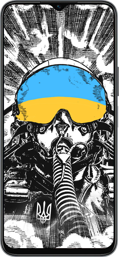 Силиконовый чехол Призрак Киева v3 для Huawei honor X6 - 5307u-3341 изображение 