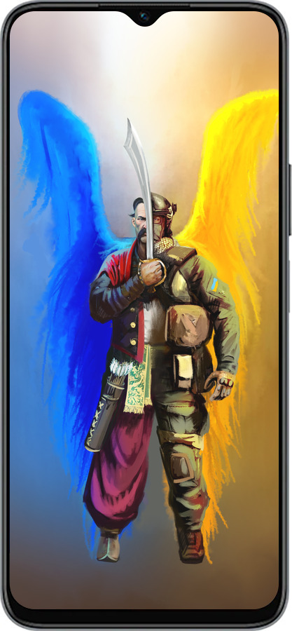 Силиконовый чехол Воин-Ангел для Huawei honor X6 - 5317u-3341 изображение 