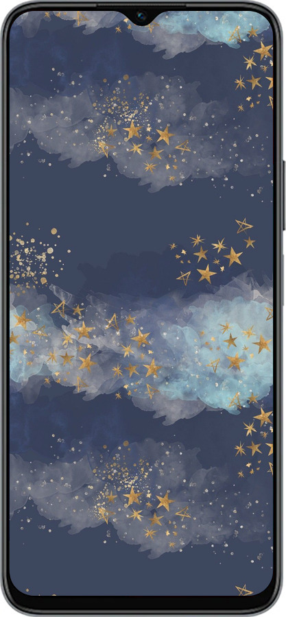 Силиконовый чехол Ночь золотые звезды для Huawei honor X6 - 5421u-3341 изображение 