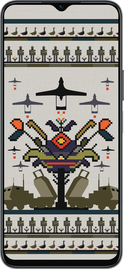 Силиконовый чехол Вышиванка UA для Huawei honor X6 - 5446u-3341 изображение 