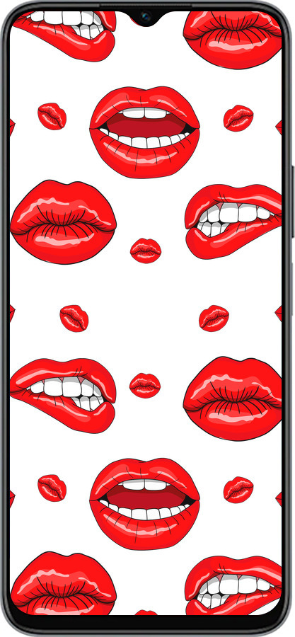 Силиконовый чехол Губы v3 для Huawei honor X6 - 5477u-3341 изображение 