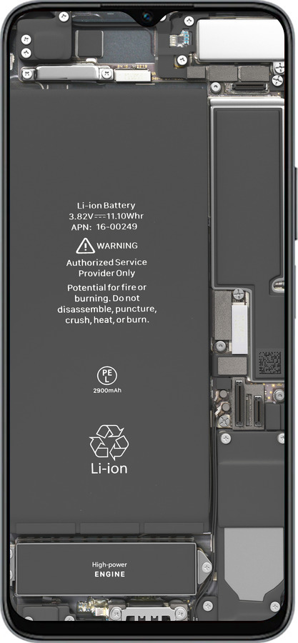 Силиконовый чехол Детали смартфона для Huawei honor X6 - 5487u-3341 изображение 