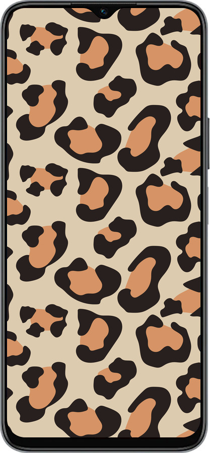 Силиконовый чехол Пятна леопарда v2 для Huawei Honor X8 5G - 5496u-4149 изображение 